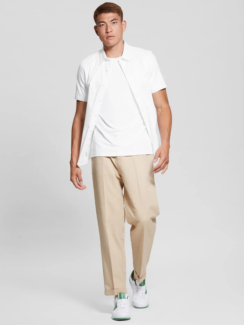 Luxe Stretch Short-Sleeve Shirt