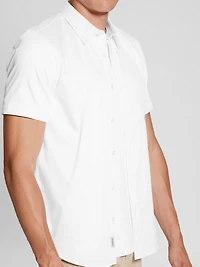 Luxe Stretch Short-Sleeve Shirt