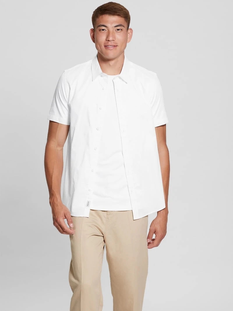 Luxe Stretch Short-Sleeve Shirt