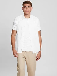 Luxe Stretch Short-Sleeve Shirt