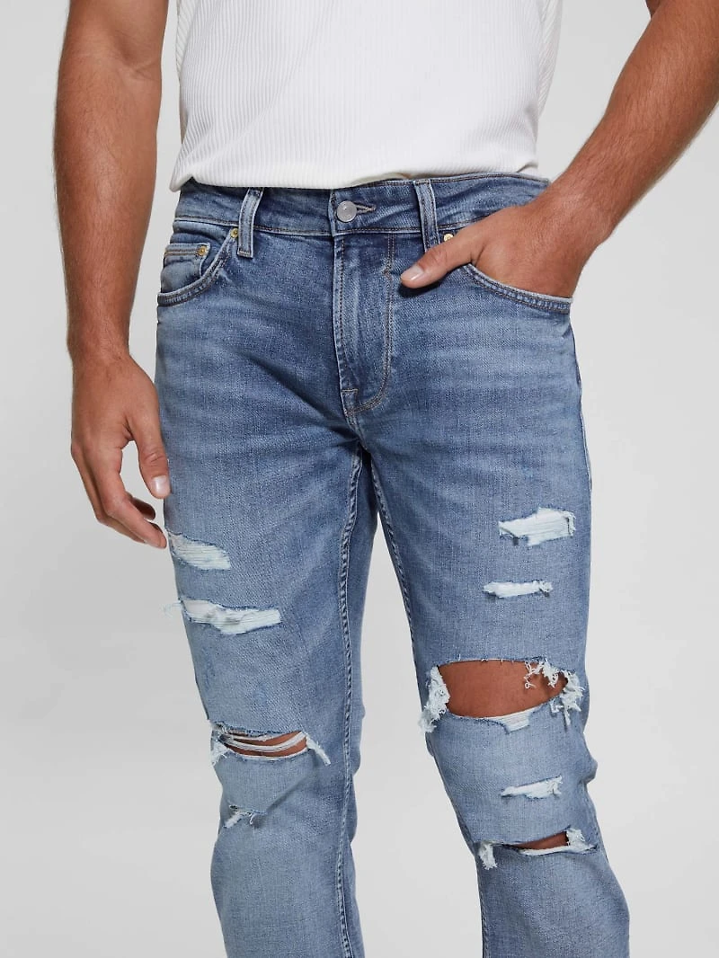 Eco Mateo Destroyed Straight Jeans