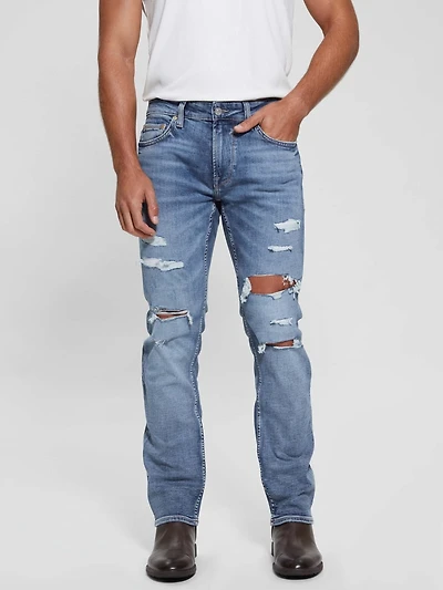 Eco Mateo Destroyed Straight Jeans