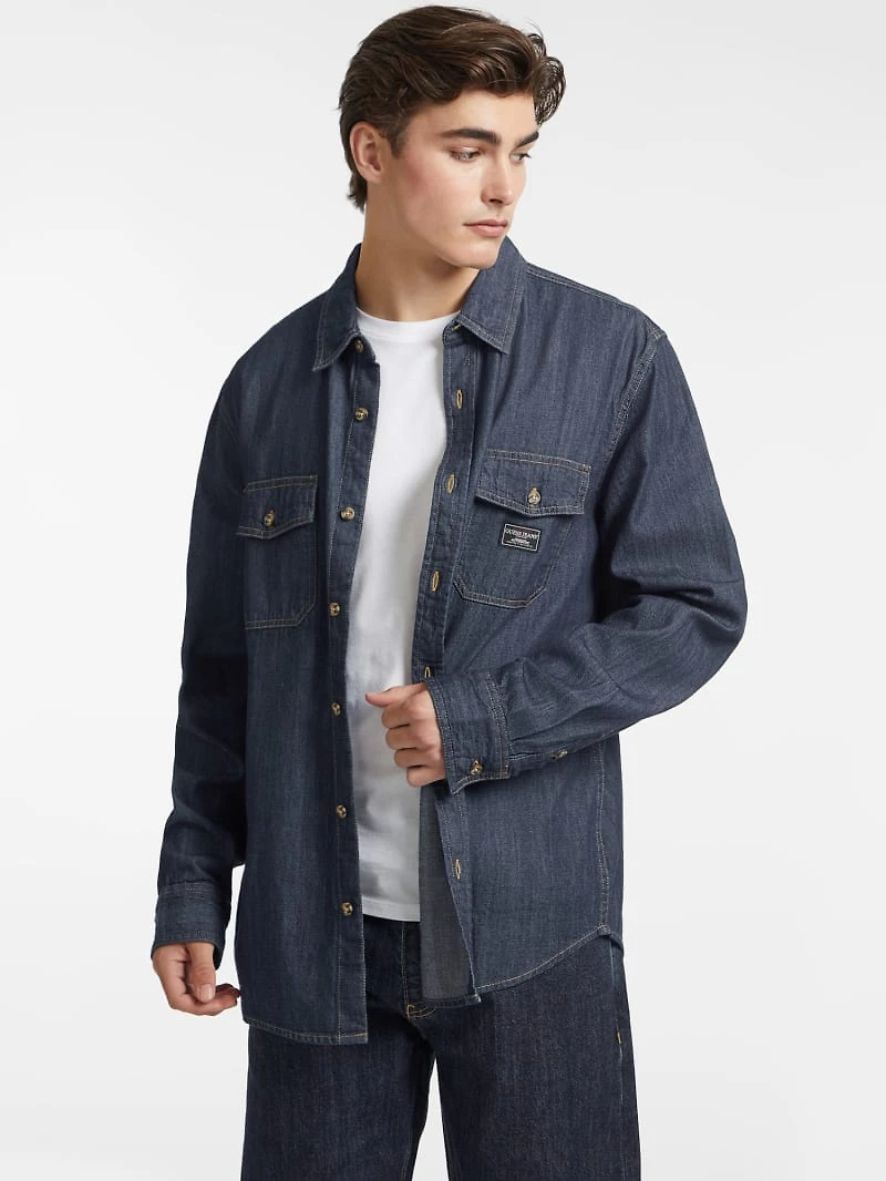 Classic Long-Sleeve Denim Shirt