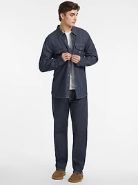 Classic Long-Sleeve Denim Shirt
