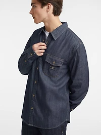 Classic Long-Sleeve Denim Shirt