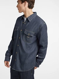 Classic Long-Sleeve Denim Shirt