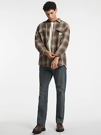 Plaid Long-Sleeve Pocket Shirt