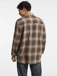 Plaid Long-Sleeve Pocket Shirt