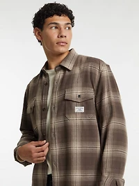 Plaid Long-Sleeve Pocket Shirt