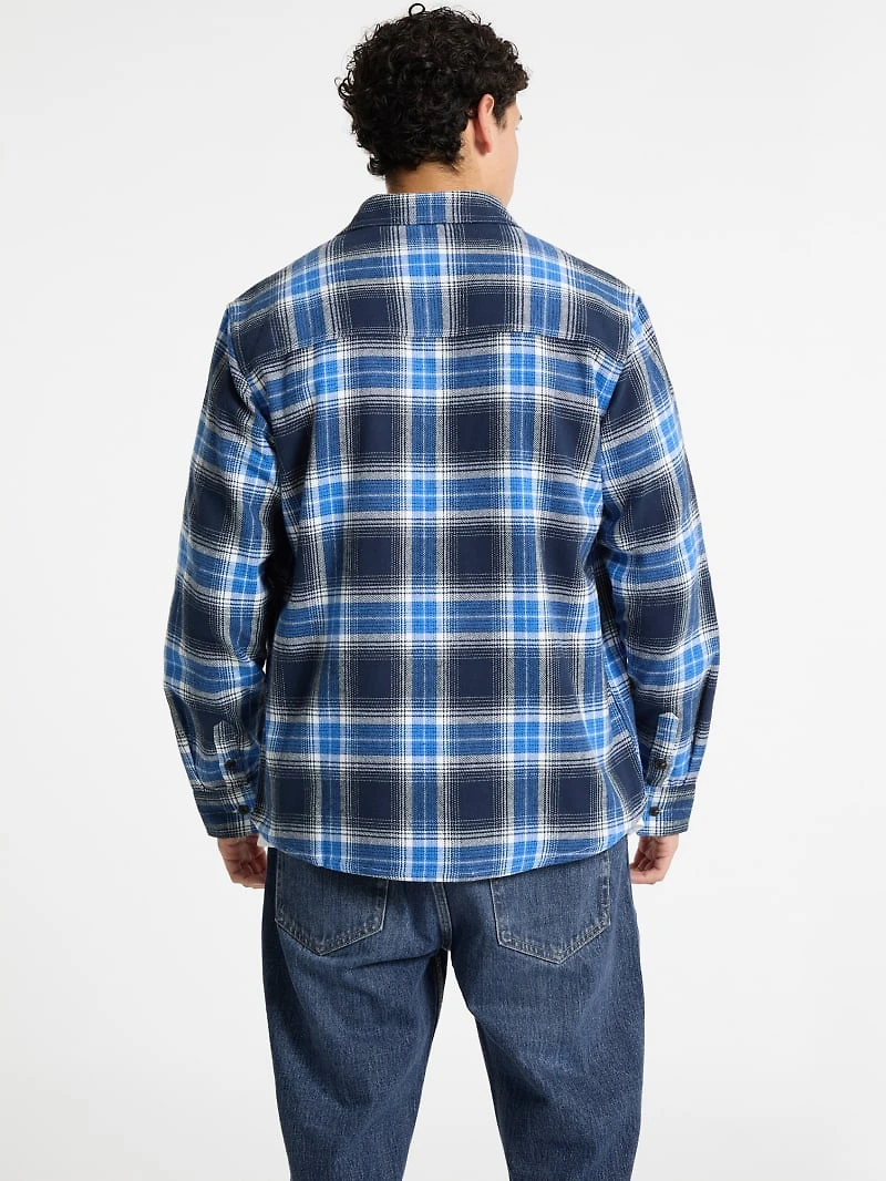 Plaid Long-Sleeve Pocket Shirt