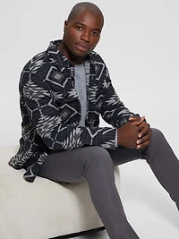 Southwest Motif Jacquard Shirt