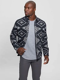 Southwest Motif Jacquard Shirt
