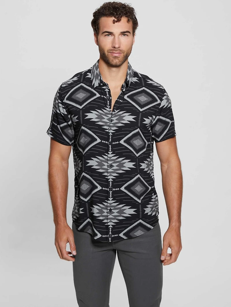 Eco Rayon Southwest Motif Shirt