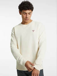 Waffle-Knit Mini Triangle Long-Sleeve Tee