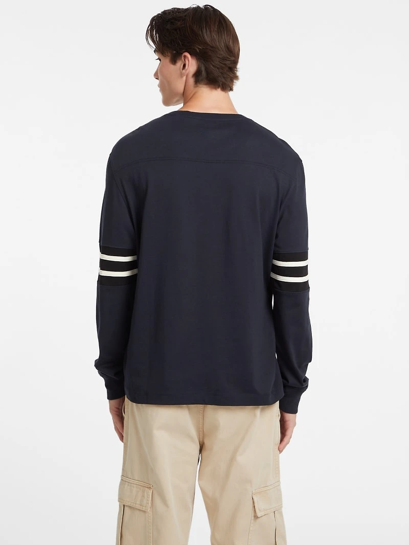 Number 81 Striped Long-Sleeve Tee