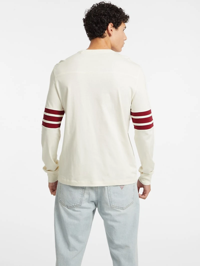 Number 81 Striped Long-Sleeve Tee