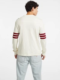Number 81 Striped Long-Sleeve Tee