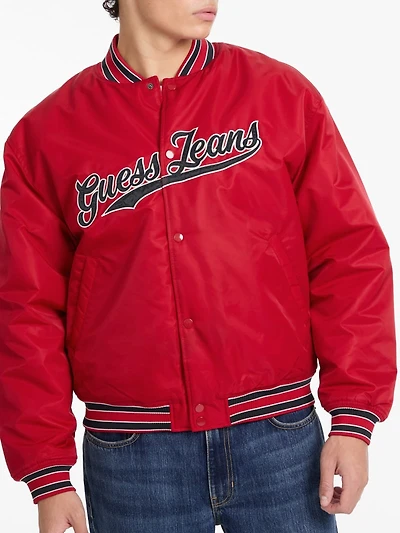 Script Patch Varsity Jacket