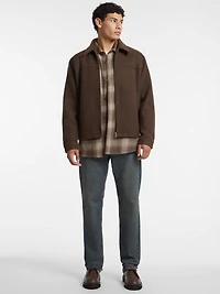 Woven Faux-Wool Jacket