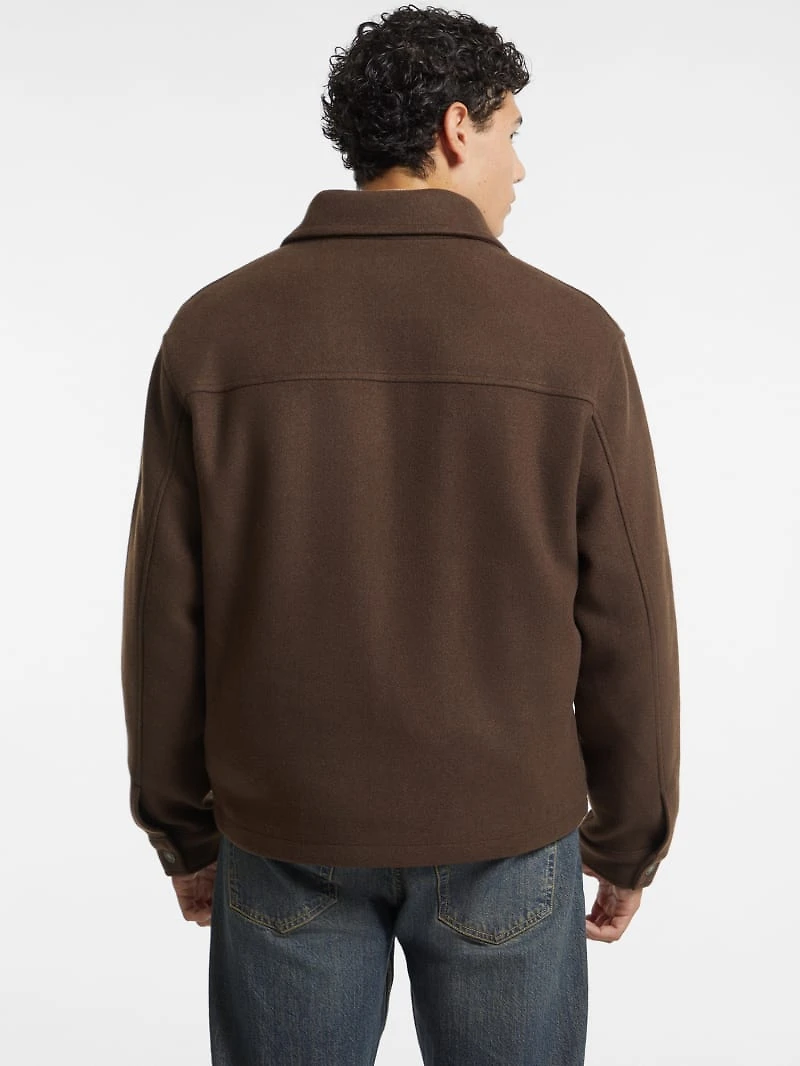 Woven Faux-Wool Jacket