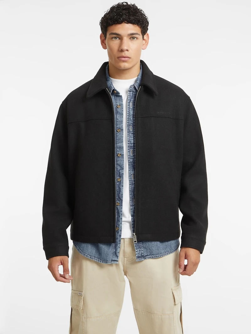 Woven Faux-Wool Jacket