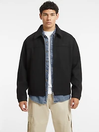 Woven Faux-Wool Jacket