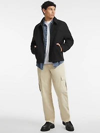 Woven Faux-Wool Jacket