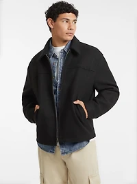 Woven Faux-Wool Jacket