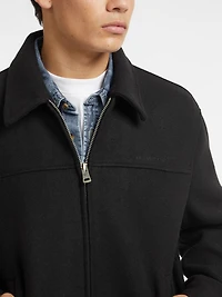 Woven Faux-Wool Jacket