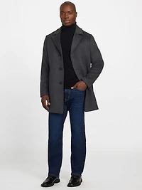 Eco Wool-Blend Fitted Coat