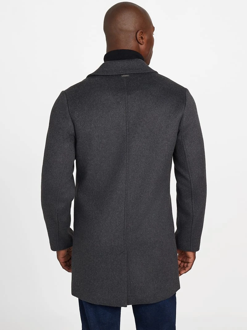 Eco Wool-Blend Fitted Coat