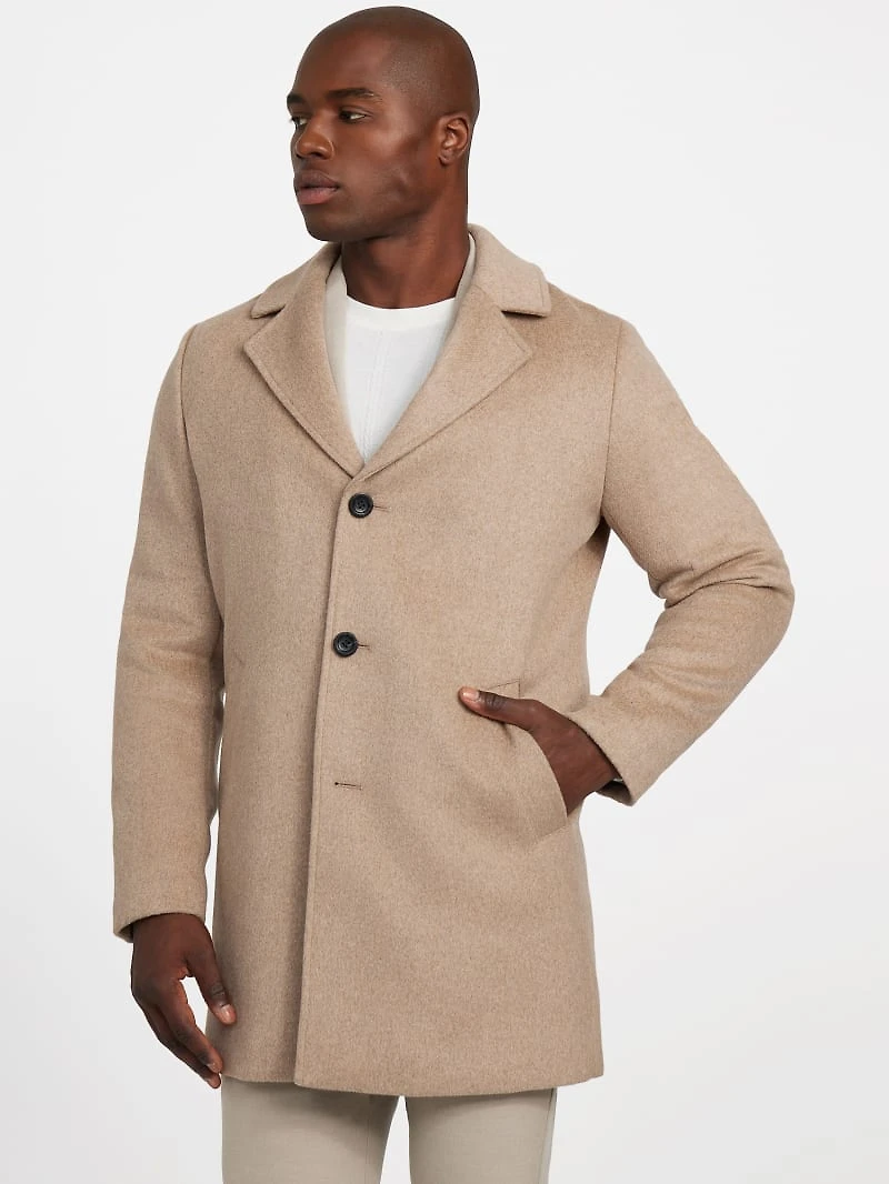 Eco Wool-Blend Fitted Coat