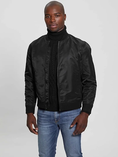 Ace Satin Flight Jacket