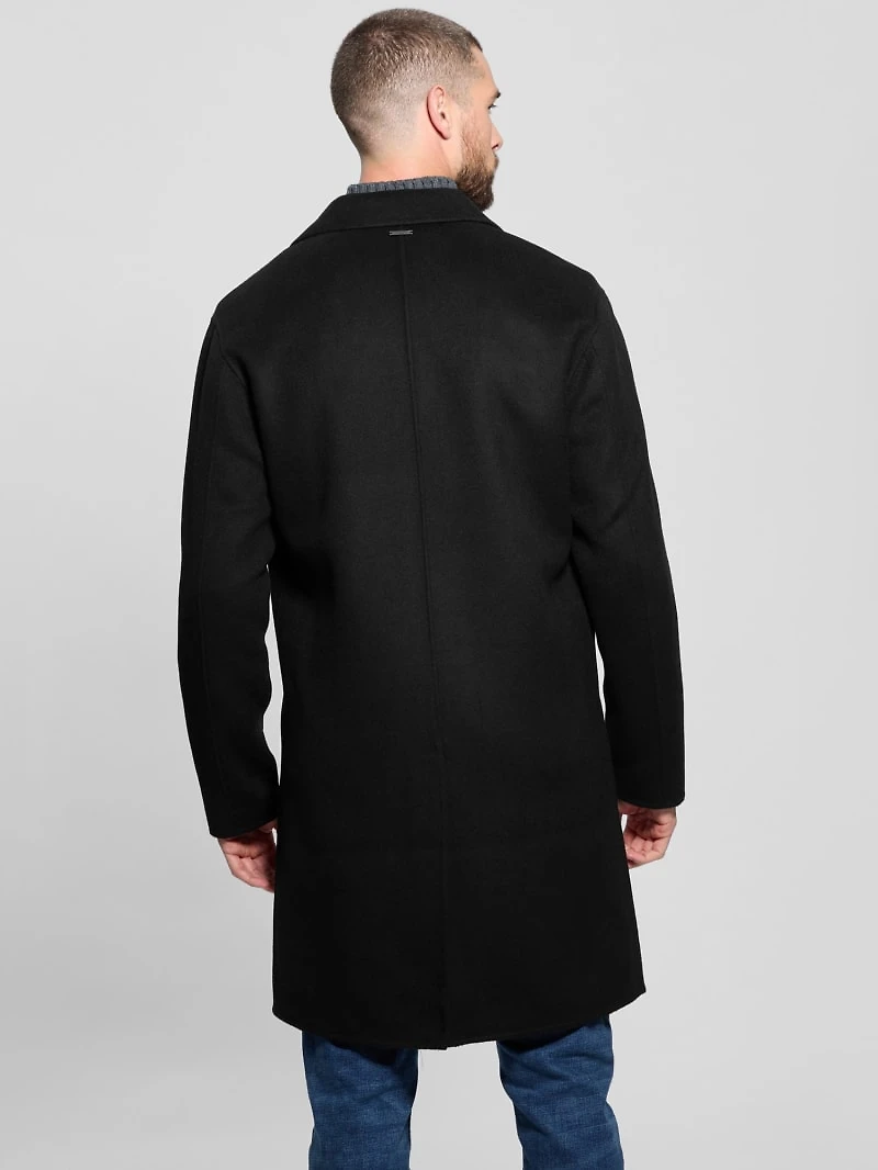 Wool-Blend Double-Breasted Coat