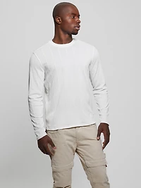 Textured Knit Long-Sleeve Top