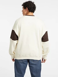 Horizontal Stripe Crewneck Sweatshirt