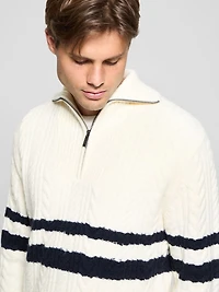 Eco Elric Half-Zip Turtleneck Sweater
