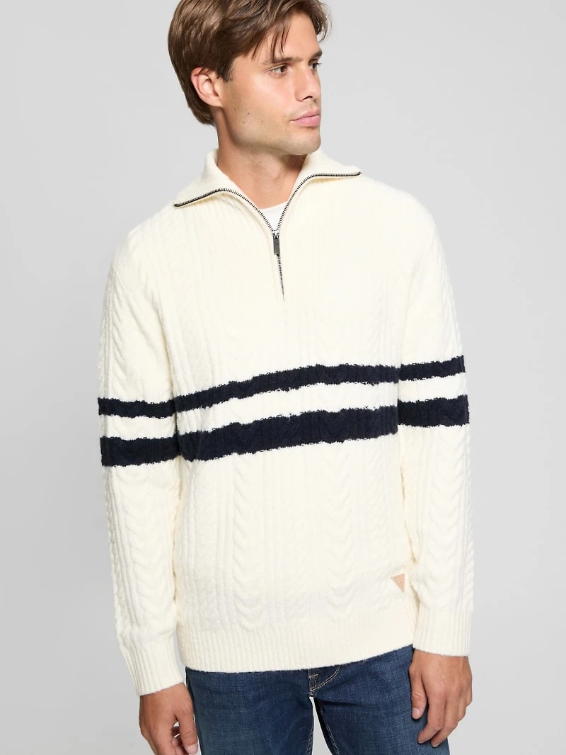 Eco Elric Half-Zip Turtleneck Sweater