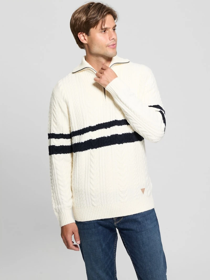 Eco Elric Half-Zip Turtleneck Sweater