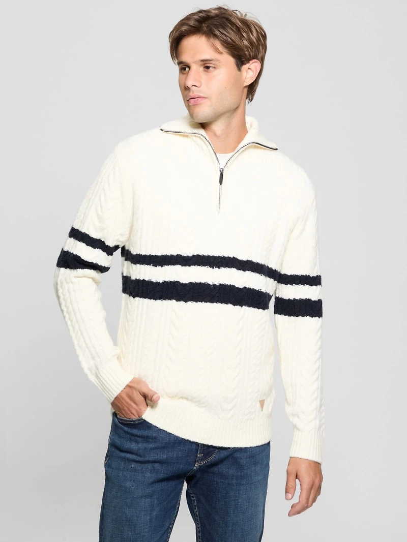 Eco Elric Half-Zip Turtleneck Sweater