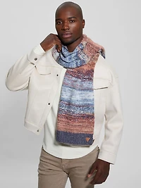 Wool-Blend Space-Dye Scarf