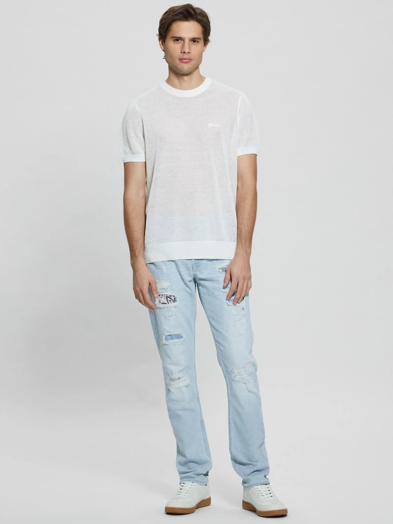 Eco Mesh Lenny Crewneck Tee