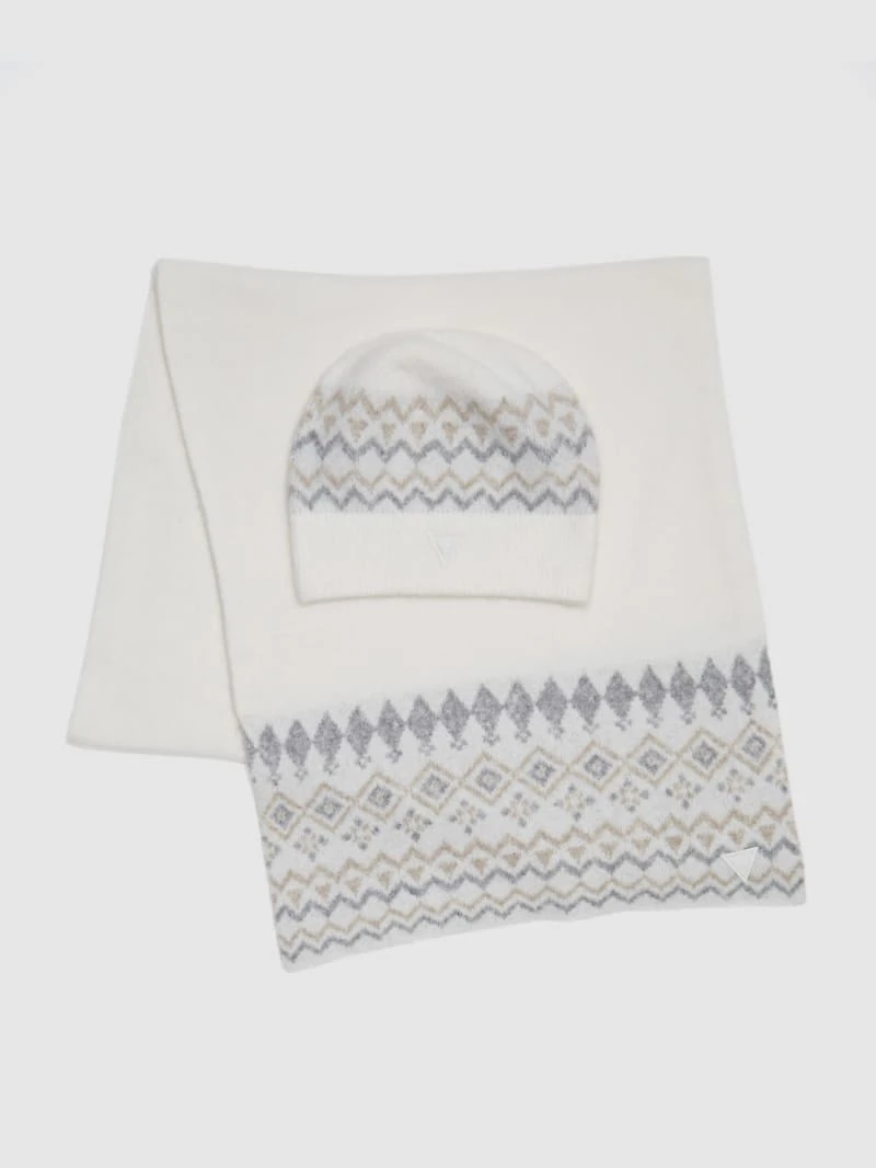 Jacquard Beanie & Scarf Set