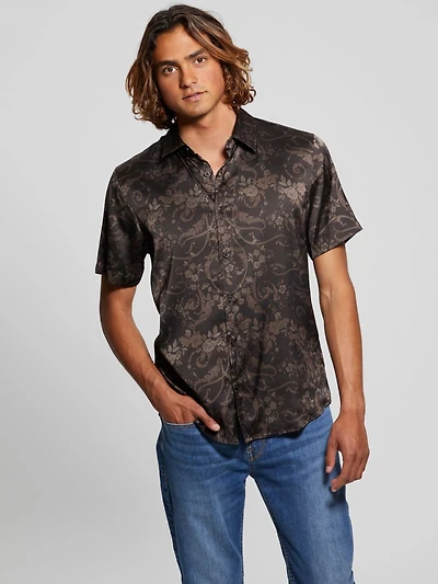 Charm Decorative Floral Shirt