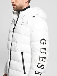 Shiny Hooded Puffer Jacket