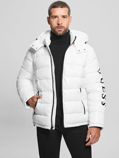 Shiny Hooded Puffer Jacket