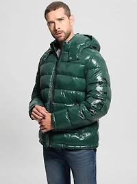 Shiny Hooded Puffer Jacket