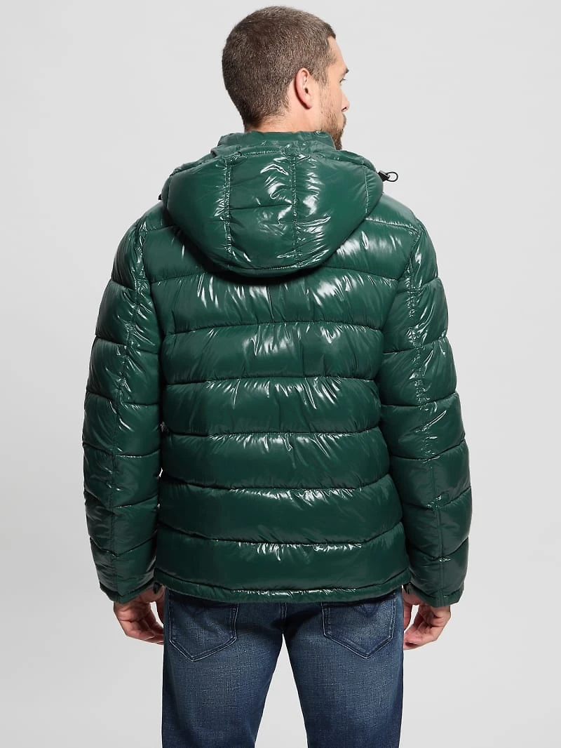Shiny Hooded Puffer Jacket