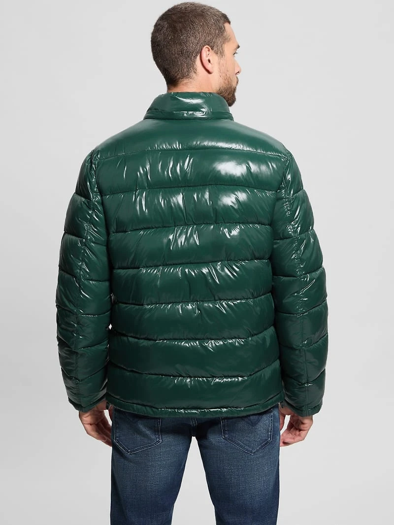 Shiny Hooded Puffer Jacket