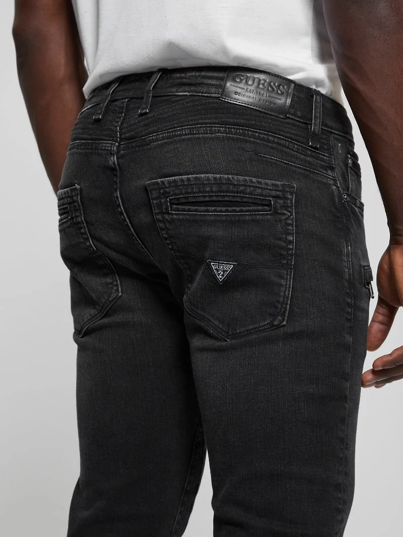 Eco Finnley Zippered Tapered Jeans